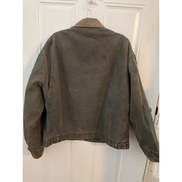 Carhartt Detroit gray green zip front coat jacket size XL - Picture 2 of 12